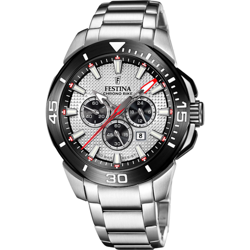 Наручные часы FESTINA, черный, серебряный наручные часы festina черный серебряный