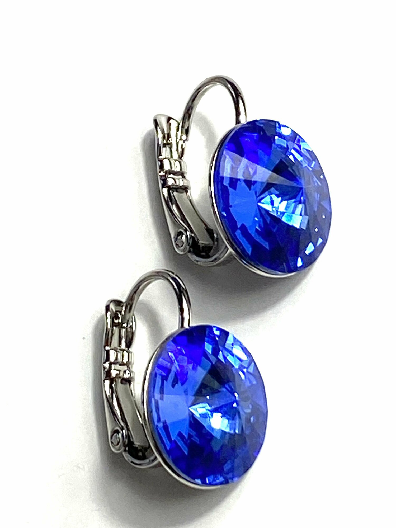 Серьги Florento, хрусталь, кристаллы Swarovski, синий