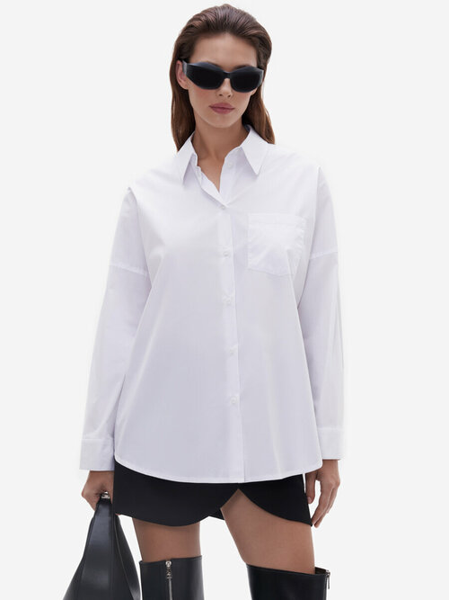 Рубашка  TOPTOP, размер M, белый