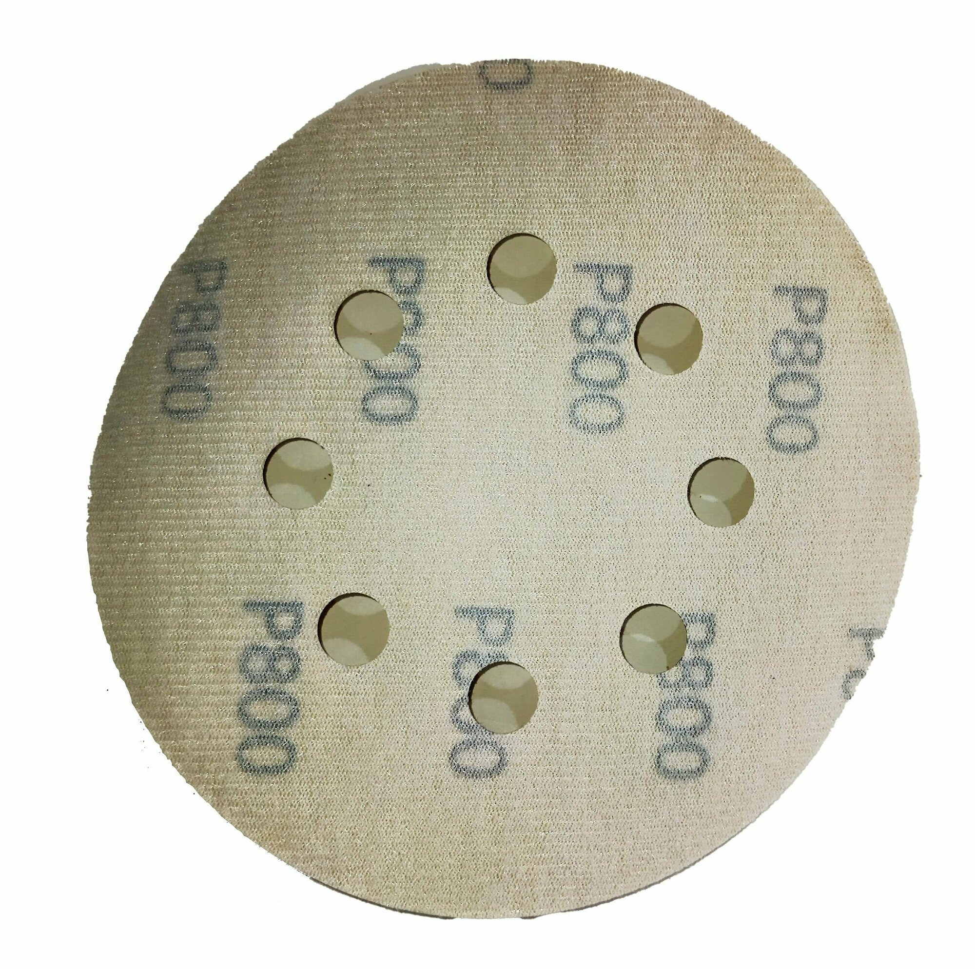 Абразивный шлифовальный круг на бумажной основе VX-Gold под липучку, 125 мм, зернистость P800, 8 отверстий. Набор из 50 штук - фотография № 2