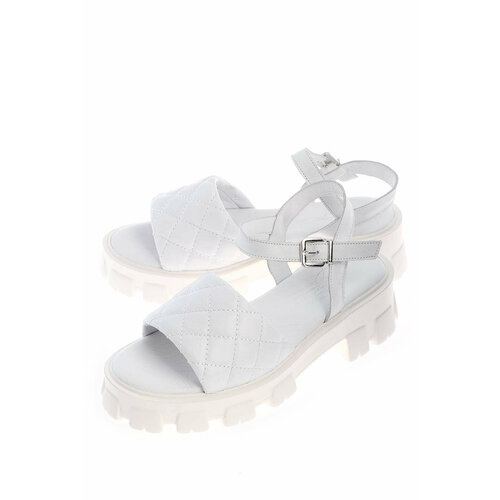 Сандалии  Estello, натуральная кожа, размер 38, белый