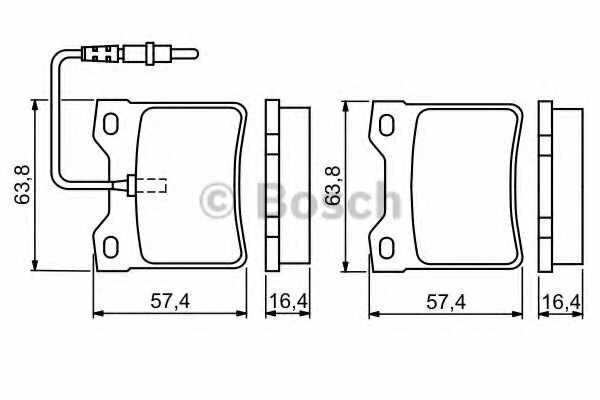 Тормозные колодки Bosch - фото №5