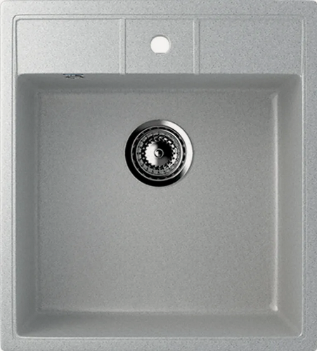 Изображение товара Кухонная мойка Ulgran U-406, искуственный мрамор, цвет серый/ мойка для кухни