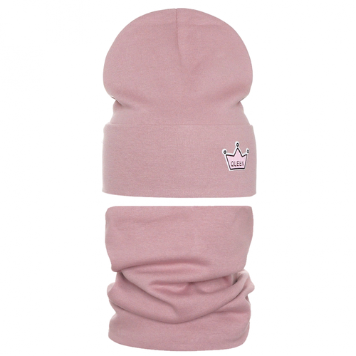 фото Шапка grandcaps, размер 46-48, коричневый, розовый