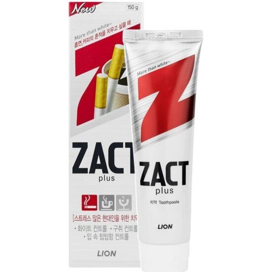 Зубная паста Lion Zact отбеливающая, 150 г