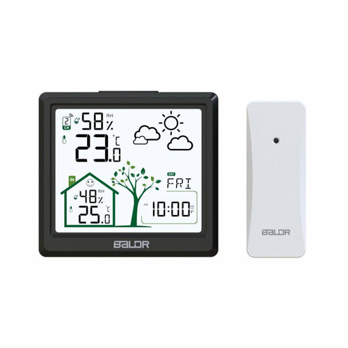 Беспроводная метеостанция BALDR B0389WST2H2-V1 черный 629800₽