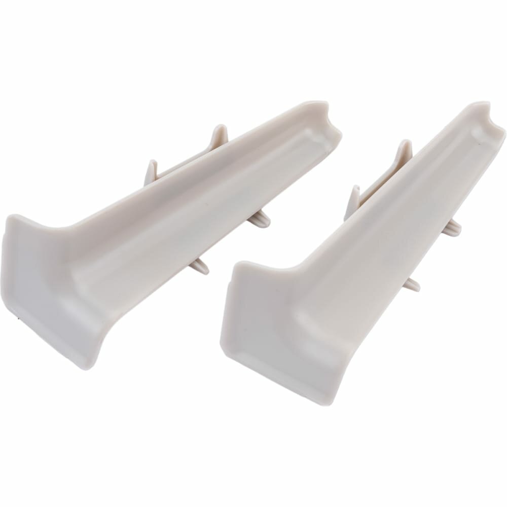 фото Угол внутренний для плинтуса 85мм Деконика (2шт. во флоупак), 002 Светло-серый