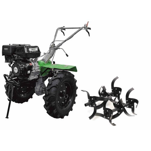 Мотоблок 15л с с дисковым сцеплением ECO МБ9-1507 с понижайкой 3впер1наз и ВОМ колеса 5x12фрезысобран в России 56806₽