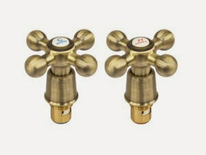 Изображение товара Маховик KAISER 7520 Bronze крест с кран-буксой (пара)