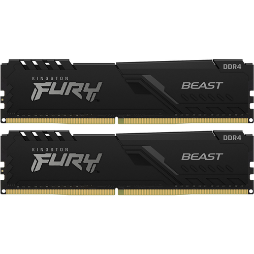Память оперативная Kingston 64GB 3200MTs DDR4 CL16 DIMM Kit of 2 FURY Beast Black 18030₽