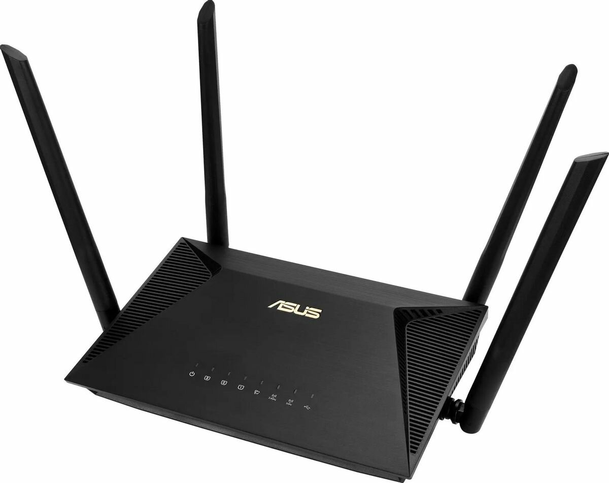 Wi-Fi роутер RT-AX53U, AX1800, черный