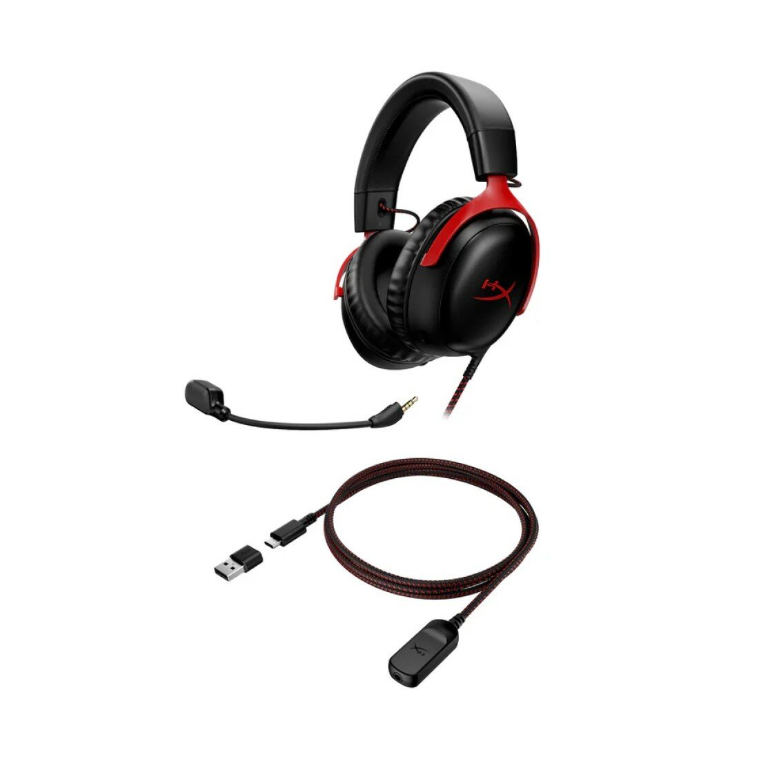 Игровые наушники с микрофоном HyperX Cloud III, шумоподавление, для ПК, Xbox Series One, X|S, Nintendo Switch, PS4, PS5 — фото 1