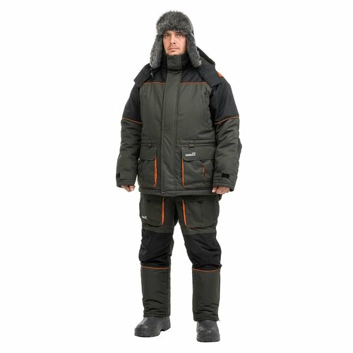 Костюм зимний рыболовный Helios Altay, таслан, хаки р.48-50/182-188