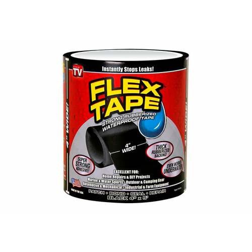 Сверхсильная клейкая лента Flex Tape Флекс Тайп черная 100мм15м 320₽