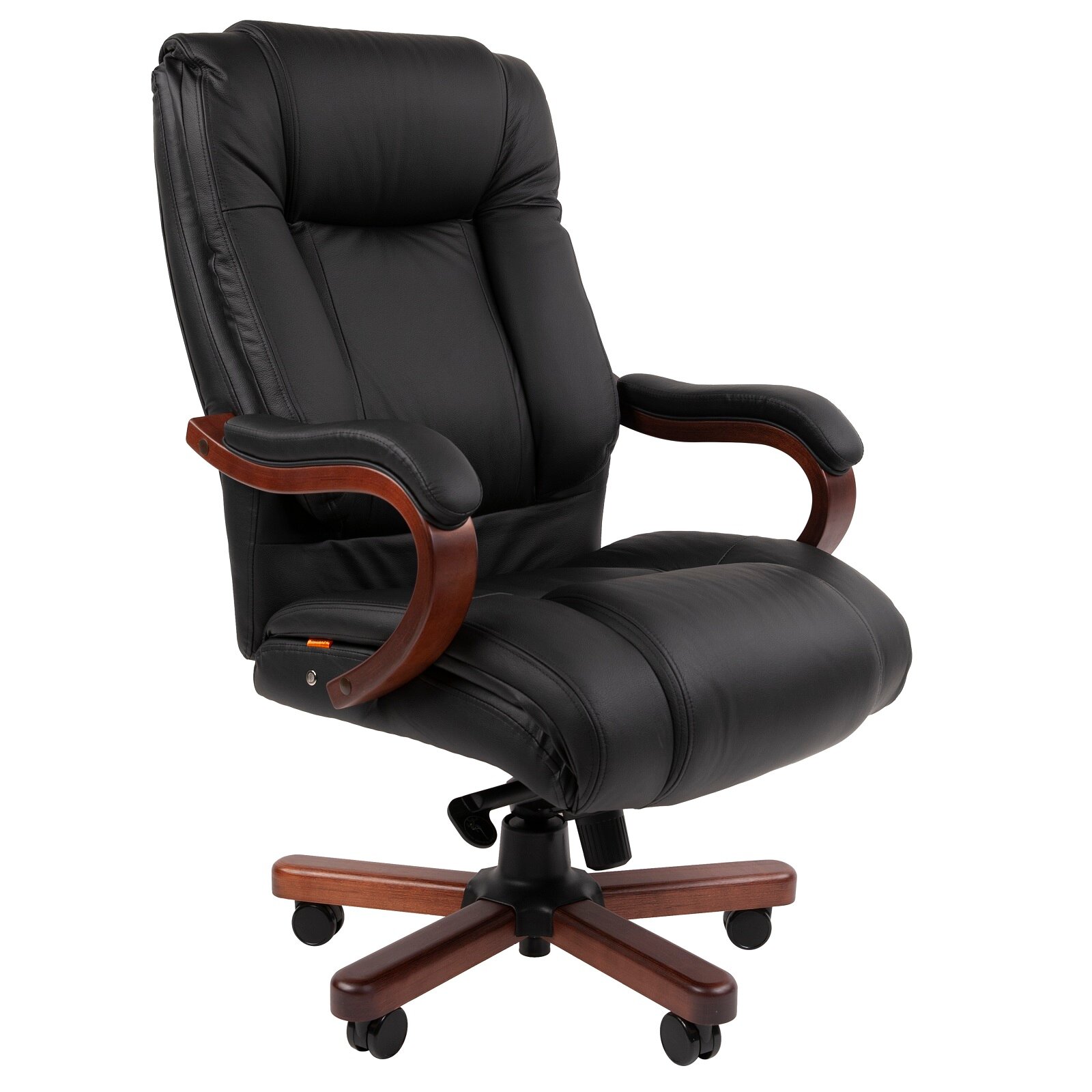 Офисное кресло Chairman 503 (7163875) натуральная кожа/экокожа, (мультиблок), черная
