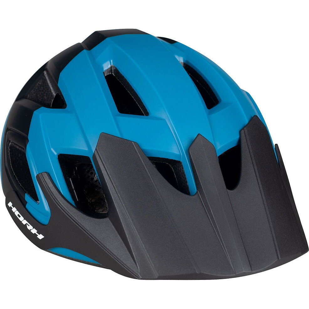 Защитный взрослый шлем для велосипеда/для роликов Horh 39 цвет черно-синий, размер 57-61 cм