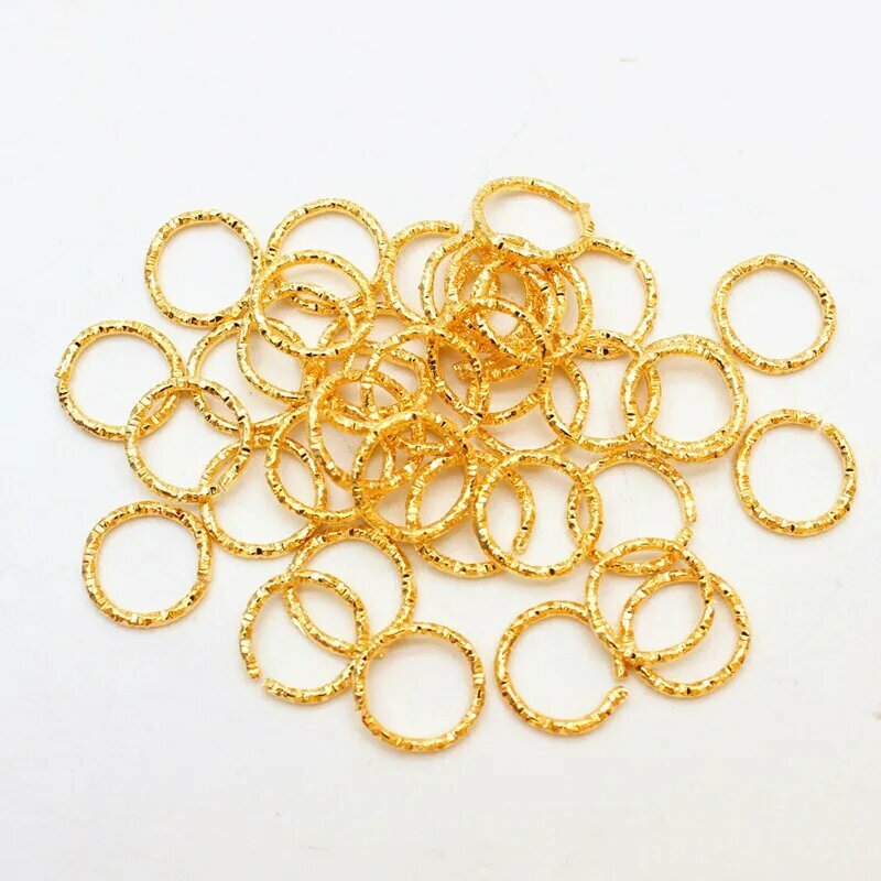 Позолоченные витые круглые соединительные кольца moonrise 16 GA 30-50 шт 1.2x12mm(50Pcs) round gold