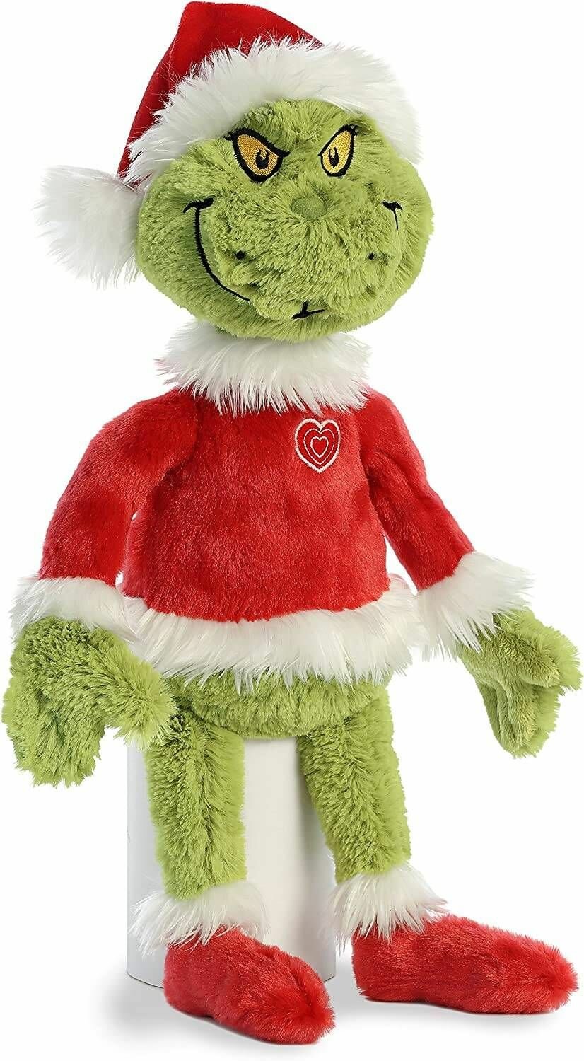 Мягкая игрушка Гринч Санта- The Grinch 41 см оригинал плюшевый