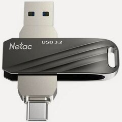 Изображение товара Флешка 32Gb Netac US11 black/silver USB3.0 + Type C (NT03US11C-032G-32BK)