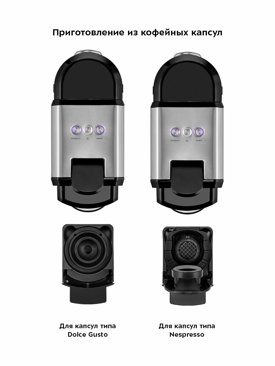 Кофеварка "3 в 1" Kitfort КТ-7192 — фото 1