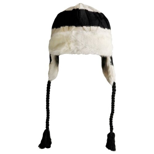 Шапка ушанка Reima, размер 50, черный, белый шапочка reima уютная на 3 6 месяцев