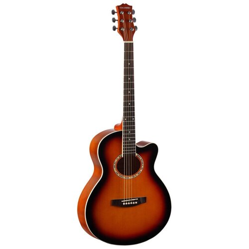 Акустическая гитара Colombo LF-401C/SB санберст sunburst животное птица гриф