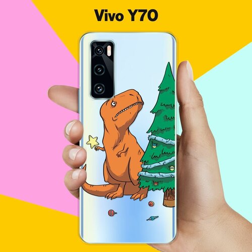 Силиконовый чехол на Vivo Y70 Звезда на елку / для Виво Ю70