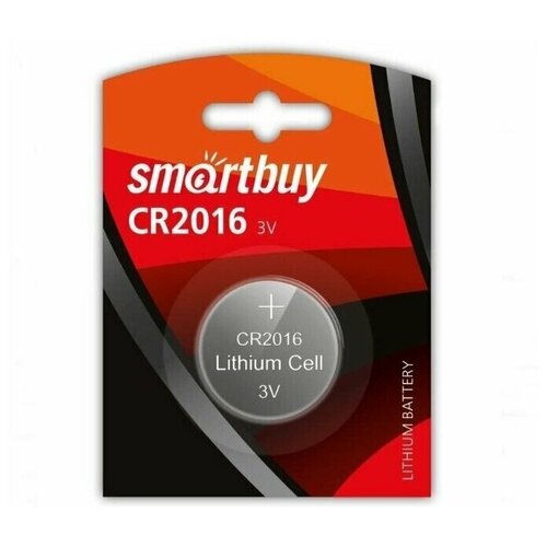 Батарейка Smartbuy CR2016 литиевая 10 шт батарейка smartbuy cr2032 5b sbbl 2032 5b литиевая цена за 5шт