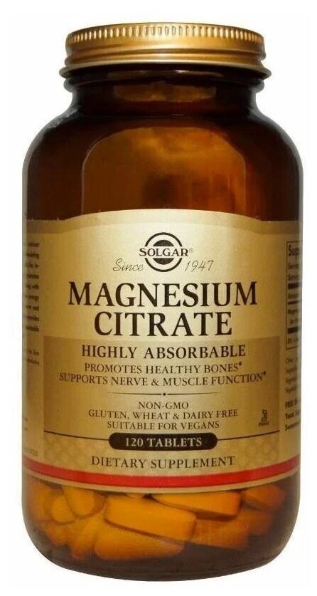  Solgar Magnesium Citrate 400  120 .