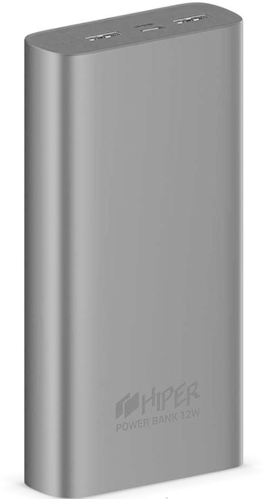 Внешний аккумулятор (Power Bank) HIPER Metal20K, 20000мAч, темно-серый [metal 20k space gray] - фото №11