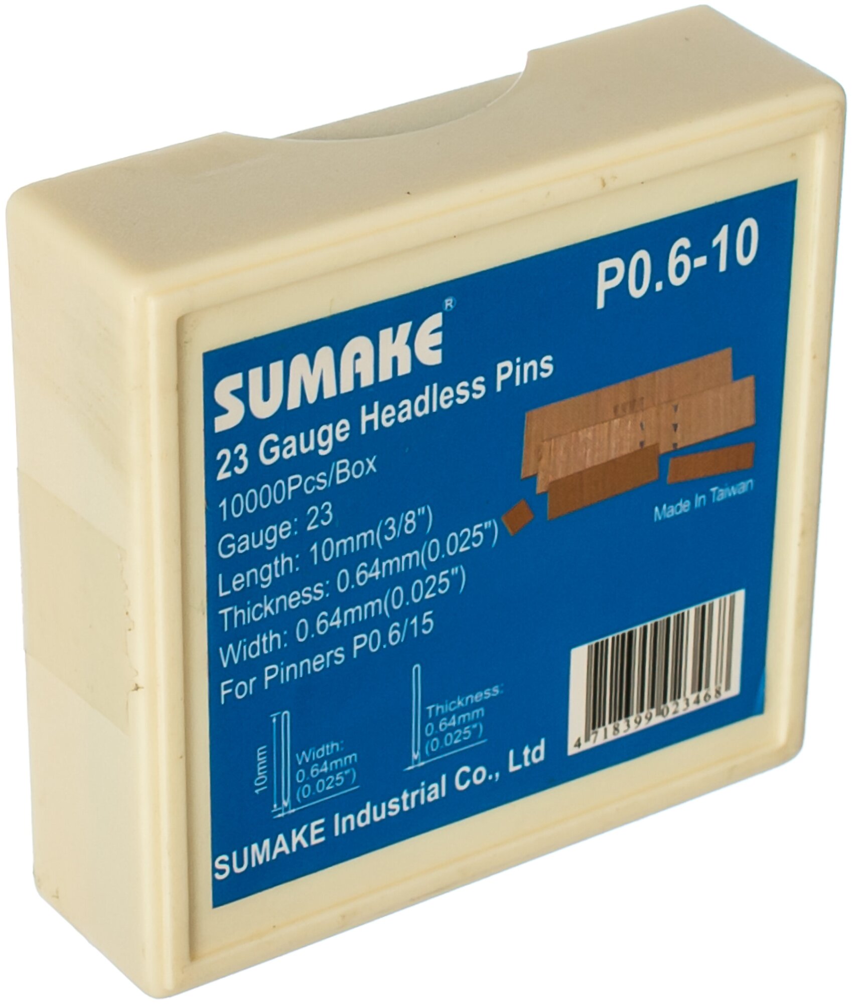 Шпилька Sumake P0.6-10 уп.10000 шт.