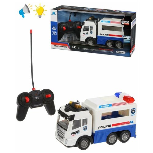 Полицейская машинка на радиоуправлении Наша Игрушка игрушечная полицейская машинка на радиоуправлении 28 см черная