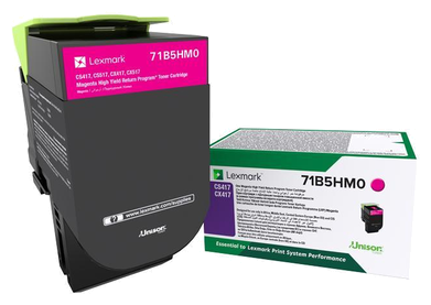 Картридж 71B5HM0 Magenta для принтера Лексмарк, Lexmark CX 417 dn; CX 517 de - фото №5