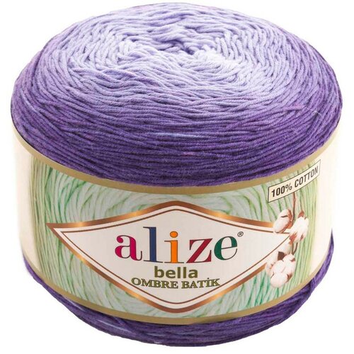 Пряжа Alize Bella Ombre Batik фиолетовый (7406), 2 шт