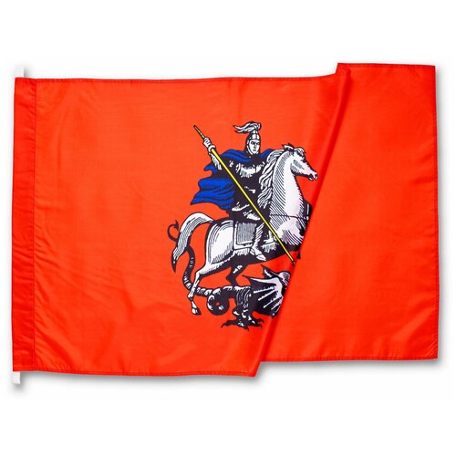 Флаг Москвы 90х135 см из полиэфирного шелка эконом