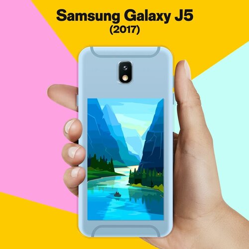 пластиковый чехол морские отблески 2 на samsung galaxy j5 2017 самсунг галакси джей 5 2017 Силиконовый чехол на Samsung Galaxy J5 (2017) Озеро / для Самсунг Галакси Джей 5 2017