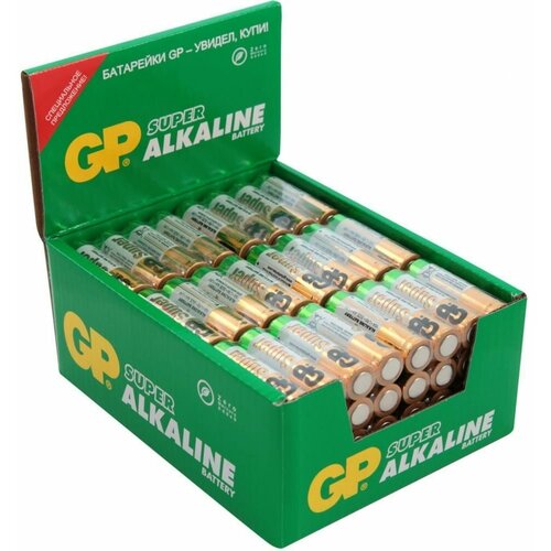 Алкалиновые батарейки GP Super Alkaline 15А АA - 96 шт. 15ARS-2SB4 алкалиновые батарейки gp batteries super alkaline 15а аa 8 шт