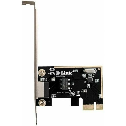 Сетевая карта D-link DFE-530TX/E1A PCI-E 10/100, OEM сетевая карта d link dcr 100 usb smart card reader atm id credit cards support