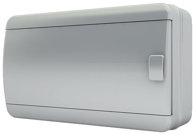 фото Бокс навесной Tekfor BNN 65-18-1 на 18 модулей IP65 c клеммами, непрозрачная дверь