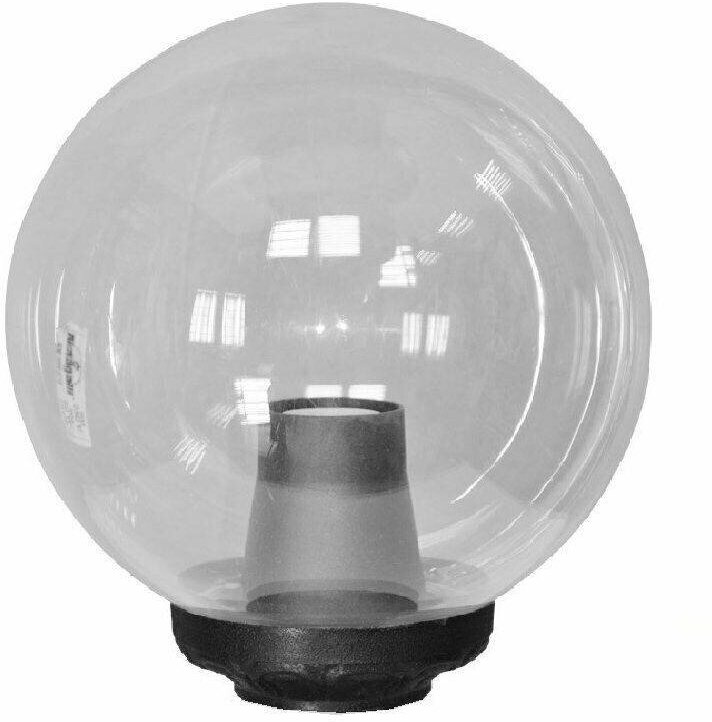 Уличный фонарь на столб Fumagalli Globe 250 Classic G25. B25.000. AXE27, Черный и Прозрачный