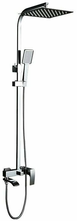 Душевая стойка Gappo G2407, латунь, верх. душ 30 см, рычажное управление, 1500мм — фото 1