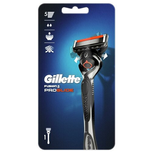 Бритвенный станок Gillette FUSION5 ProGlide с 1 сменной кассетой (flexball)