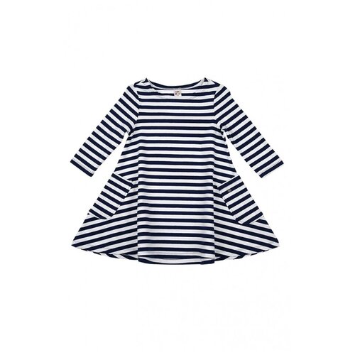 Платье Mini Maxi, модель 4982, цвет белый/темно-синий, размер 128