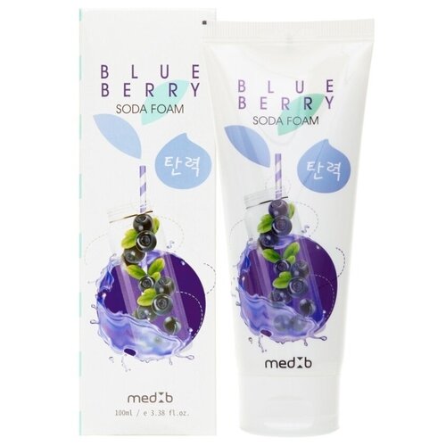 MEDB Blueberry Soda Foam Пенка для умывания с экстрактом голубики и содой medb green tangerine soda foam пенка для умывания с экстрактом зеленого мандарина и содой