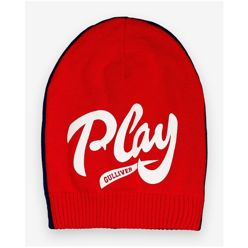 фото Шапка gulliver размер 58, красный/синий