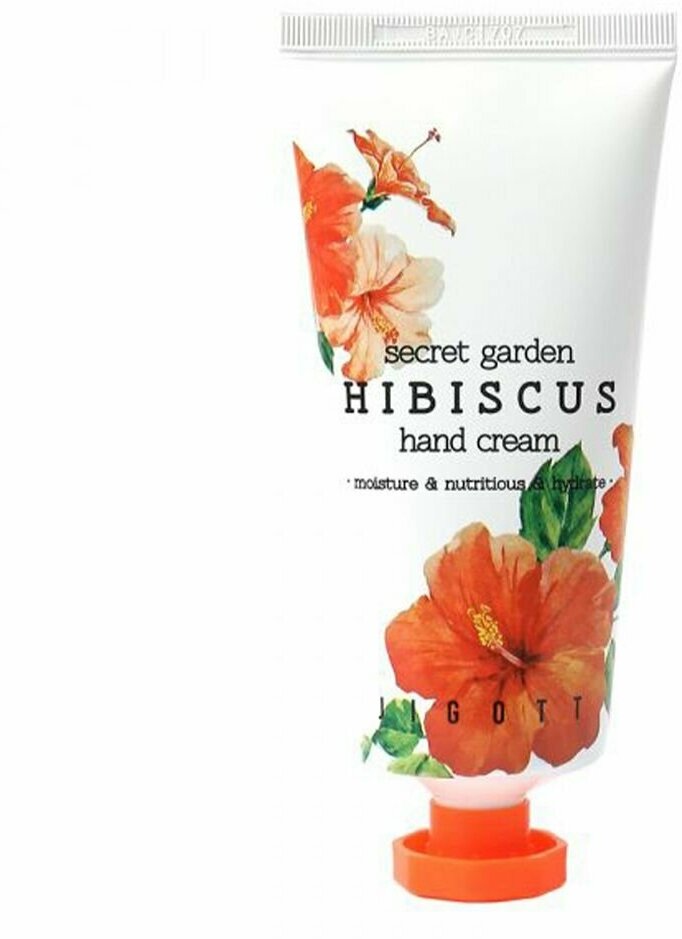 JIGOTT SECRET GARDEN HIBISCUS HAND CREAM Крем для рук с экстрактом гибискуса 100мл