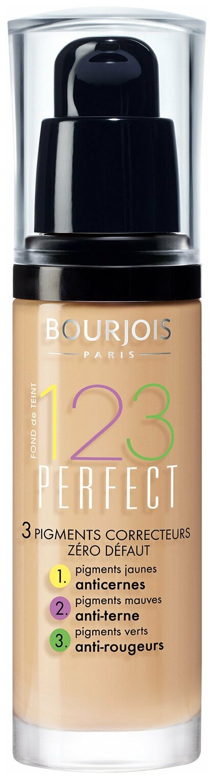 Bourjois Крем Тональный 123 Perfect New Товар Тон 53 светлый бежевый BCM Cosmetique SA - фото №3