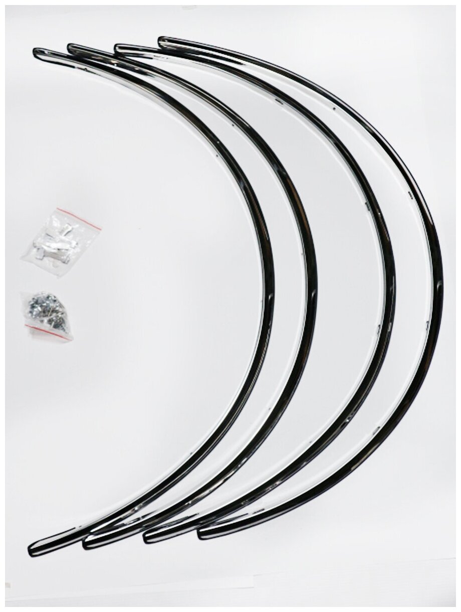 Хромированные накладки на арки колес Skoda Superb 2 2008-2015/ Шкода Суперб 2 2008-2015