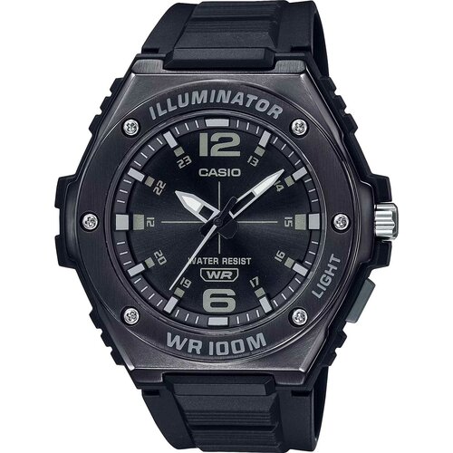 Наручные часы CASIO Collection MWA-100HB-1AV, черный, серый наручные часы casio mwa 100hb 1avef