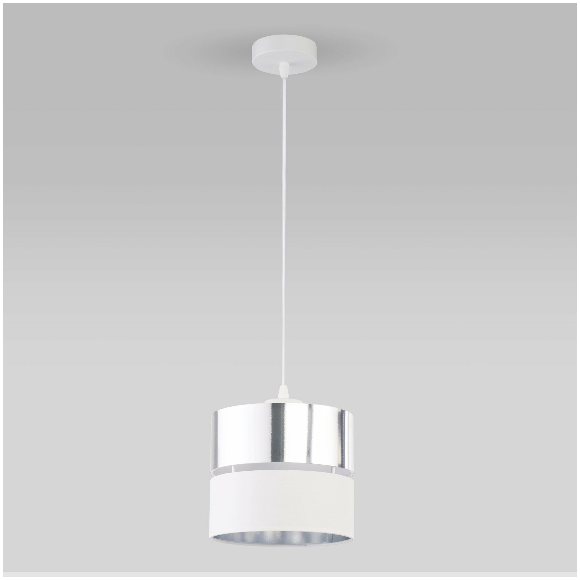 Подвесные светильники TK Lighting 4440 Hilton Silver, цвет белый / хром